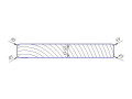10-13/50 Комплект фрез для планкена прямого H=13-50 R3 160х40 Z=6 HSS