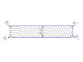 10-20/50 Комплект фрез для планкена прямого H = 20-50 R5 160 x 40 Z = 6 HSS