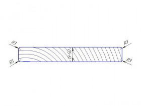 10-13/50 Комплект фрез для планкена прямого H=13-50 R3 160х40 Z=6 HSS