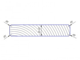 10-20/50 Комплект фрез для планкена прямого H = 20-50 R5 160 x 40 Z = 6 HSS