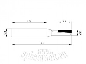 Фреза алмазная DIA ROUTER BIT mod. EC1